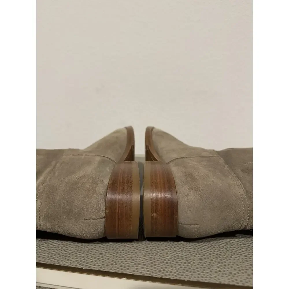 Rag & Bone Moto Boot Booties Womens Size 36.5 / 6.5 US Beige Suede Leather Italy